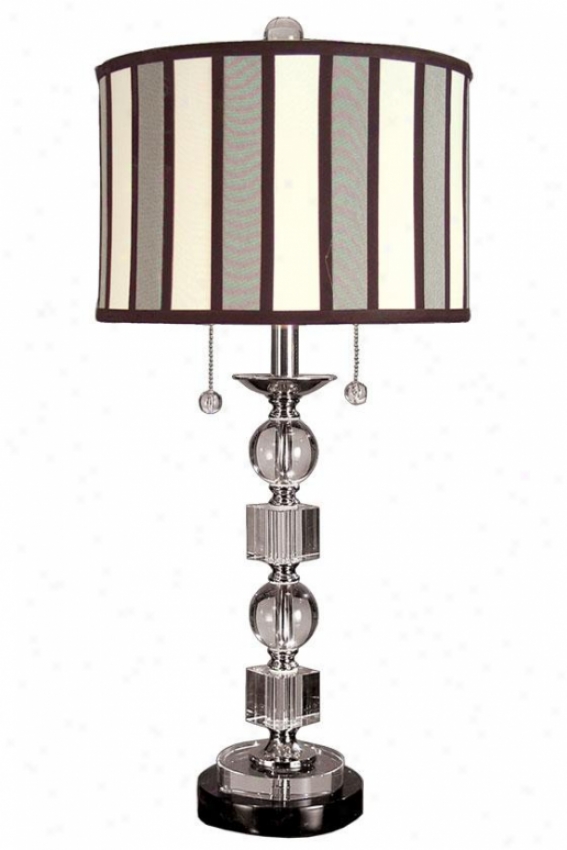 "electra 27.75""h Table Lamp - 27.75h X 13.5""d, White Nickel"