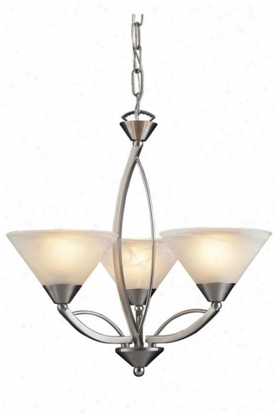 Ellison 3-light Chandelier - 3-light, Silver