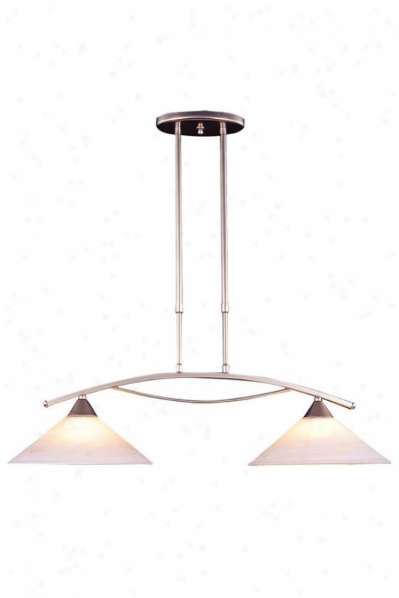 "ellison 31""w Island Light - 2-light, Silver"