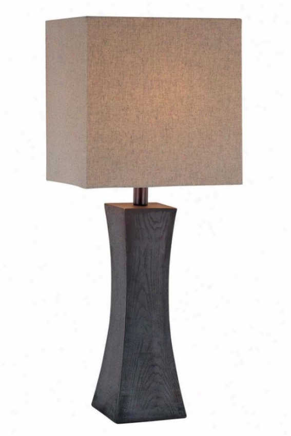 "enkel Table Lamp - 27""h X 11""w, Brown Wood"