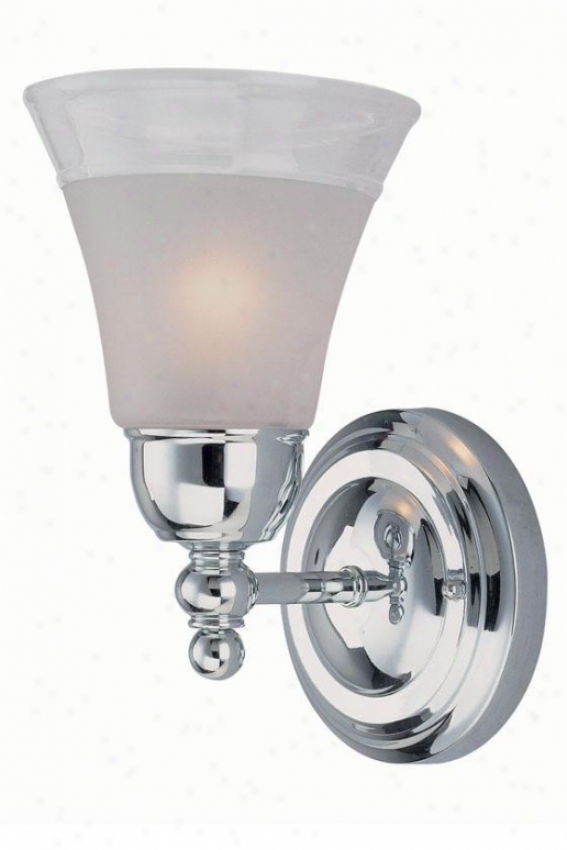 Faris Wall Sconce - One Light, Soft and clear  Chrome