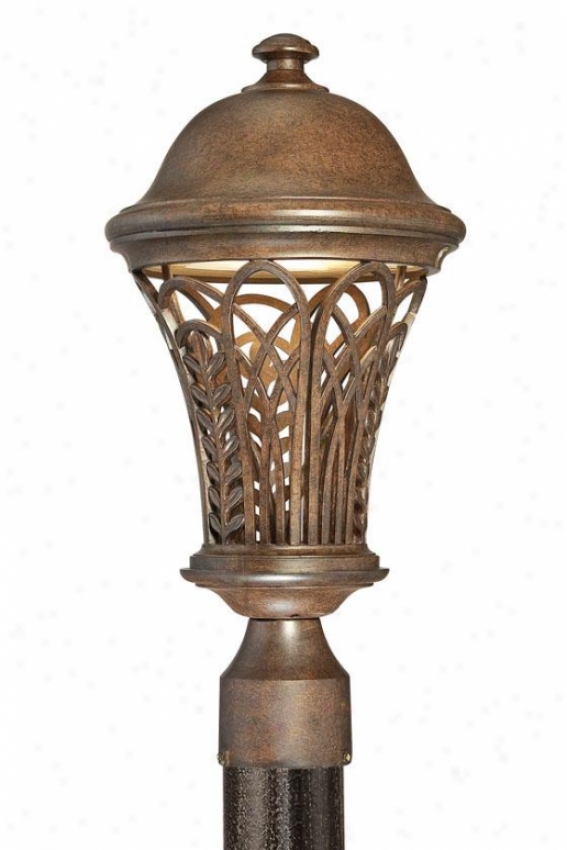 "farrah Outdoor Post Lantern - 17.5""h, Museum Bronze"