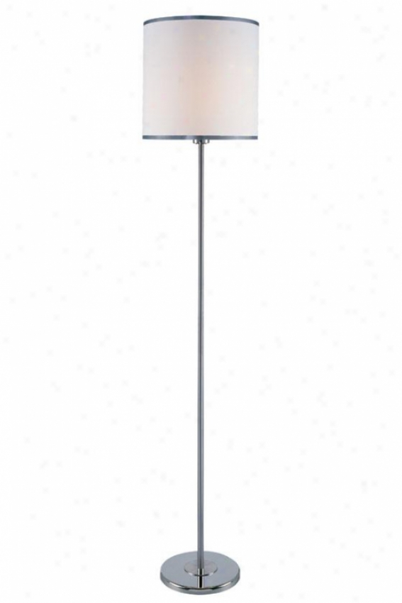 "fayola Floor Lamp - 60.75h X 11.85"", White"