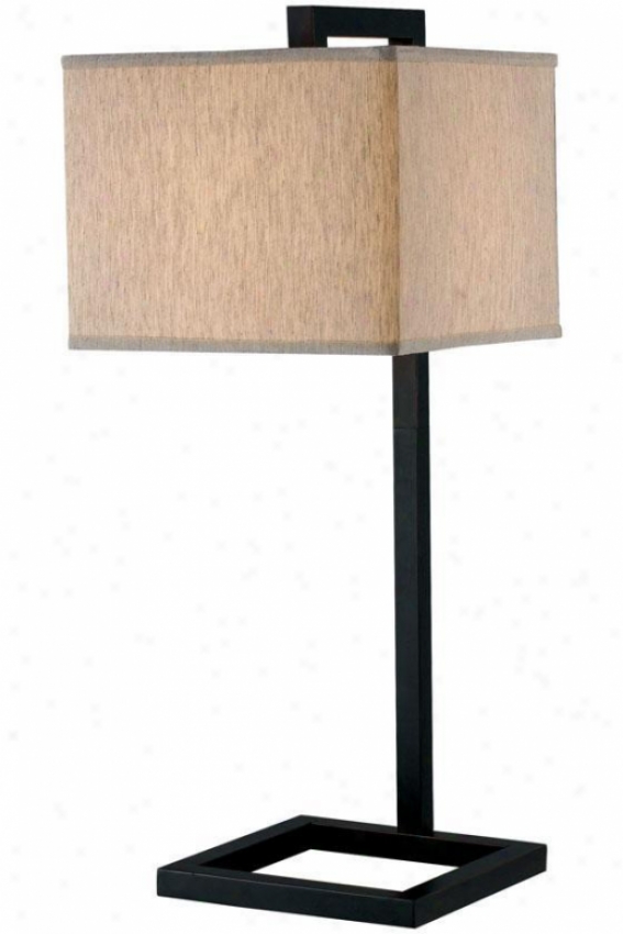 "four Square Table Lamp - 30""h, Oil Rubbed Bronze"