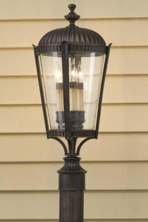 "gables Outdoor Lamp Post - 22.75""h X 10""w, Grecian Bronze"