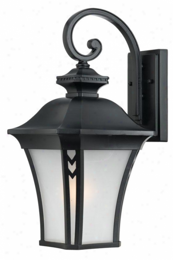 Gatehouse Extra Large Outdoor Wall Lanterns - Extra Large, Black