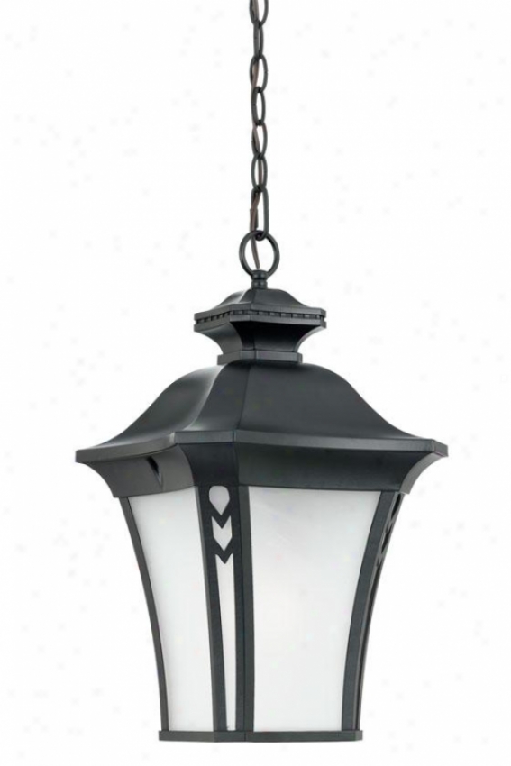 "gatehouse Outdoor Hanginng Lantern - 21""h, Black"