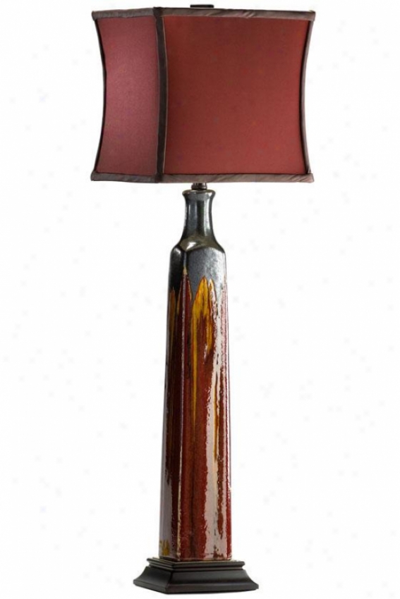 "golden Buffet Lamp - 31 ""h X 9""round, Bronze"