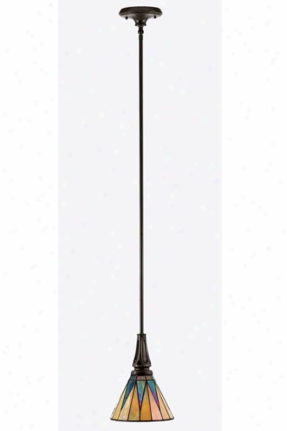 Gotham Tiffany-style Mini Pendant - 1-light/mini, Brown Bronze