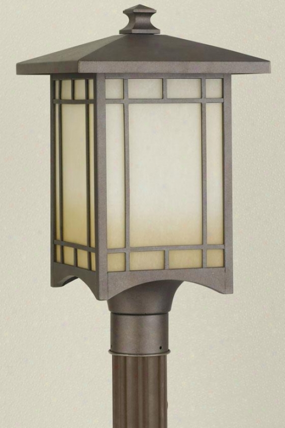 "jeritage Outdoor Lamp Post - 19""u X 10.5""w, Bronze"