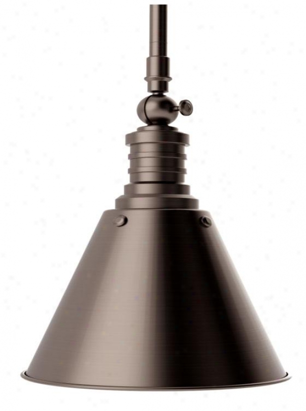 Homw Decorators Collection Cone Pendant - Small 1 Llght, Bronze