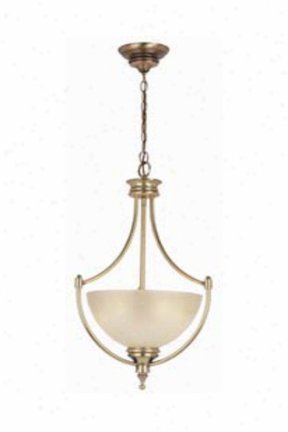 Home Decorators Cloection Keswick Pendant - 3 Light, Skirmish Brass