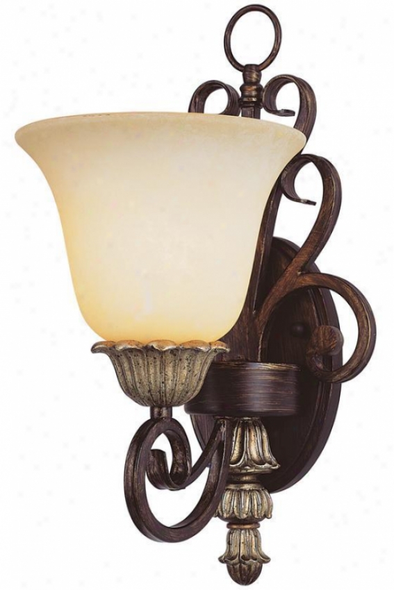 Isabelle Wall Sconce - One Light, Ebony Gold