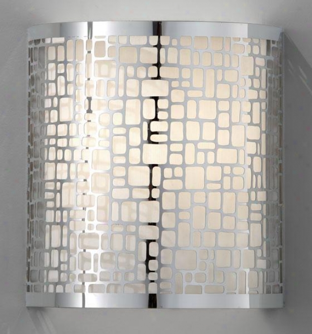 "james Sconce - 9""h X 8""w, Silver Chrome"