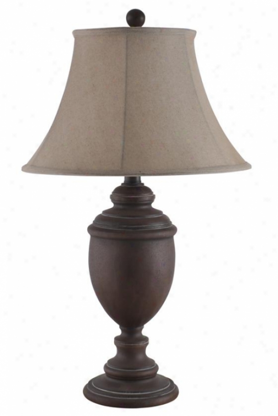 "jamison Table Lamp - 17""wx17""dx30?h, Espresso/distrs"