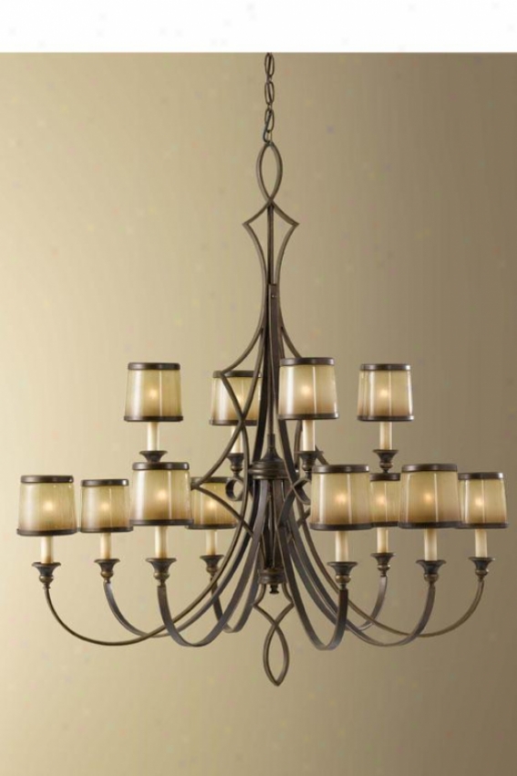 Jessica Chandelier - Twelve Light, Astral Bronze