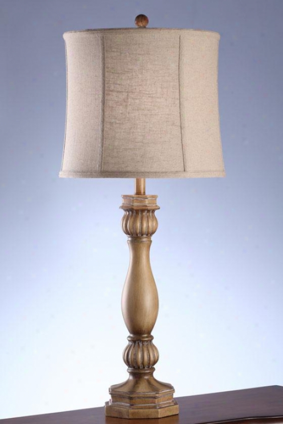 "jill Tahle Lamp In Sunshine Bleached Taupe - 36""h, Sun Blchd Taupe"