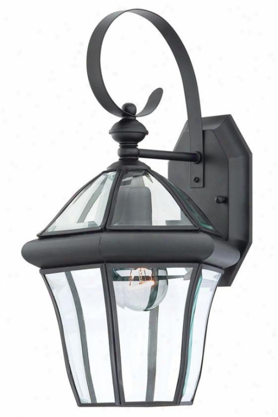 Jonas Medium Outdoor Wall Lantern - Medium, Black