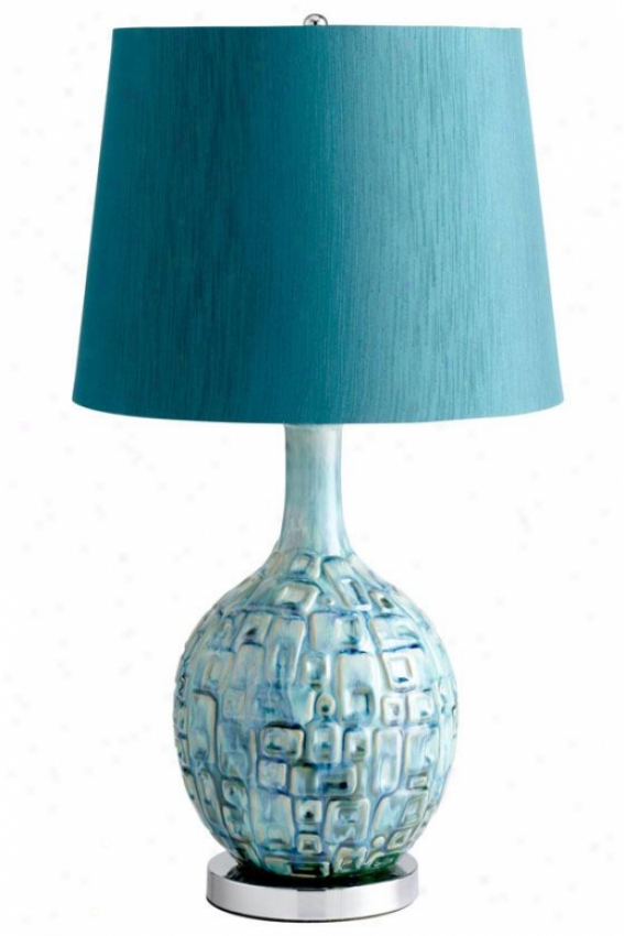 "jordan Lamp - 28""nx25.5""rd, Teal"