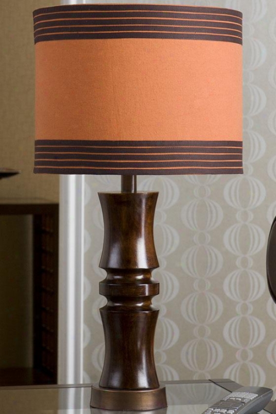 "kate Tabke Lamp - 25.5 X 13.25"", Brown"