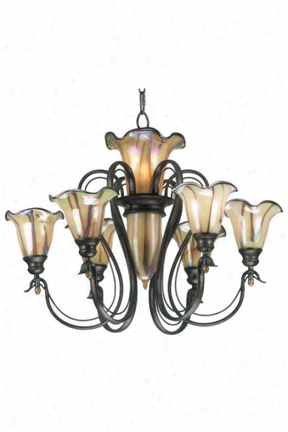 Keely Chandelier - 6+3 Light, Silver