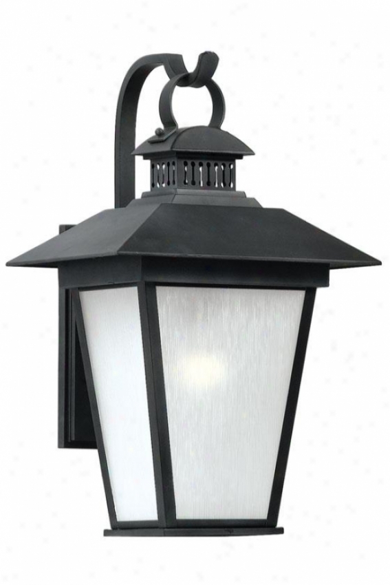 Kent Large Outdoor Wall Lantern - Large, Black