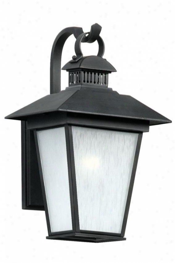 Kent Medium Outdoor Wall Lantern - Medium, Black