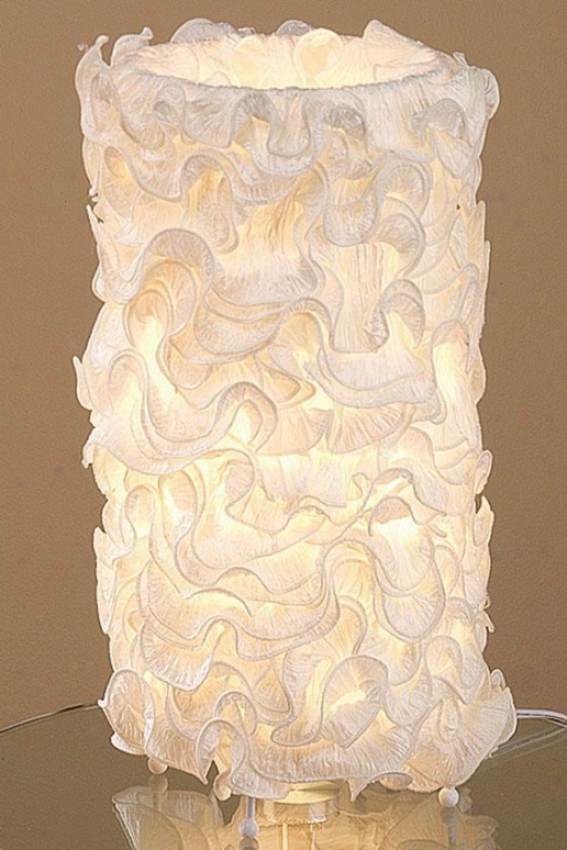 "lace Tower Table Lamp - 18""hx10""d, Ivory"