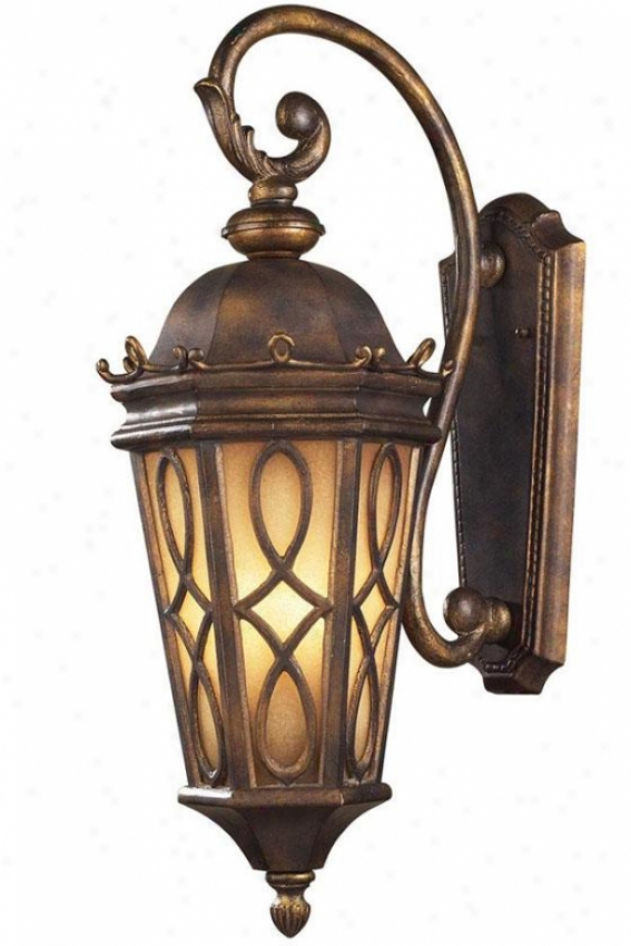 "lakke Champlain 27""h Outdoor Top - 3-light, Hazelnut Bronze"