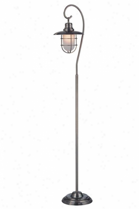 "lanterna Floor Lamp - 58.75h X 17""w, Copper Brass"