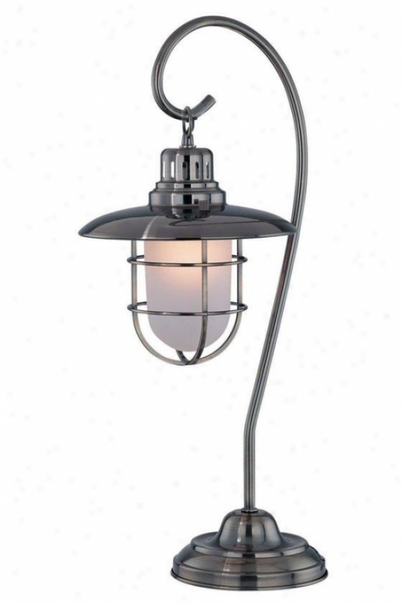 "lanterna Table Lamp - 23.25h X 11""w, Copper Brass"