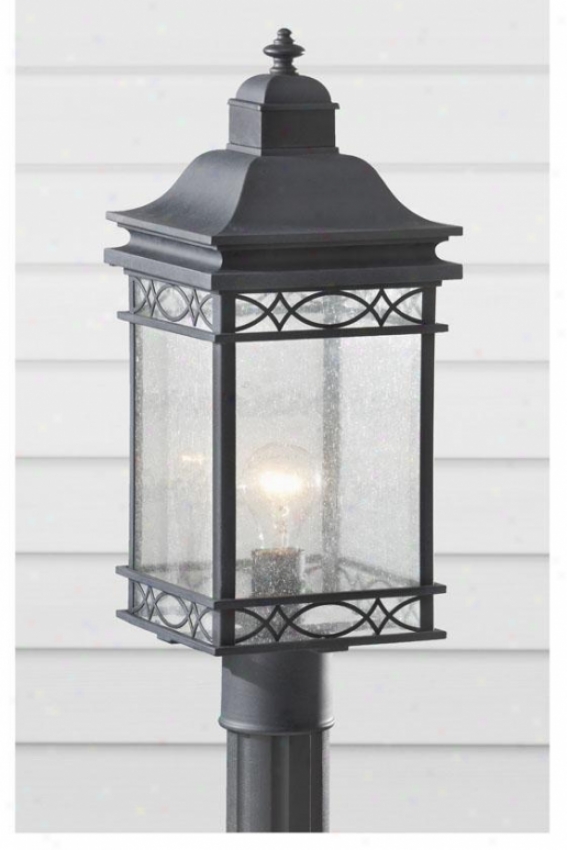 "leighton Outdoor Lamp Post - 19.5""h X 7.75""w, Fog"