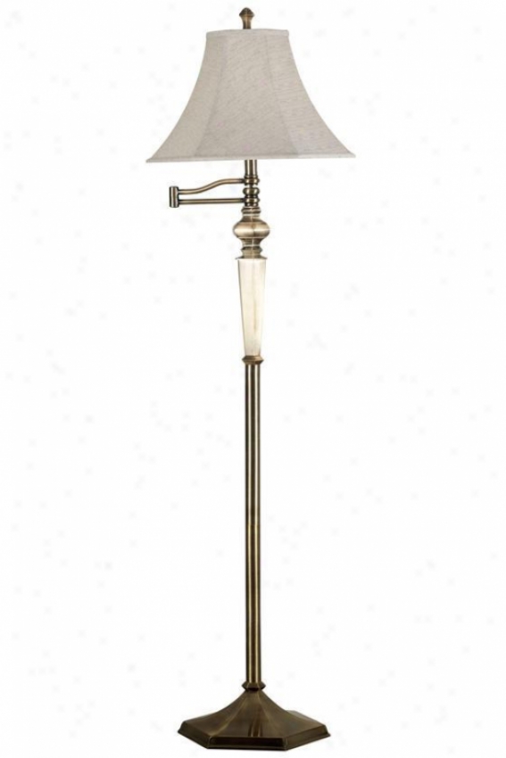 "mackinley Swing-arm Floor Lamp - 60""hz15""d, Georgetown Brnz"