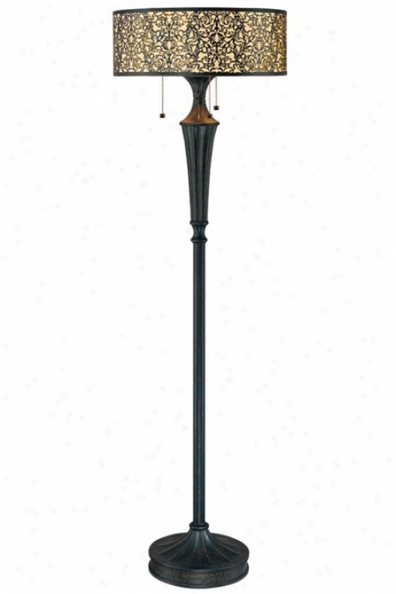 "malia Floor Lamp - 58""h X 18""w, Bronze"