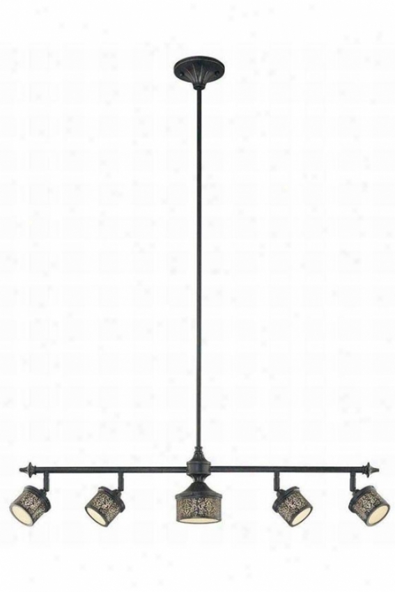 Malia Track Pendant - Five Light, Bronze