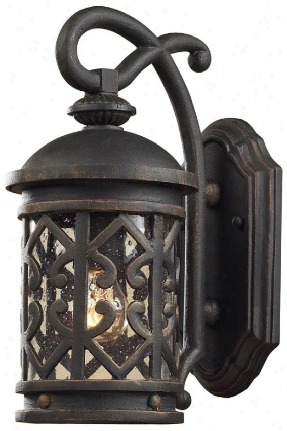 "marina 14""h Wall Bracket - 1-light, Weathrd Chrcoal"