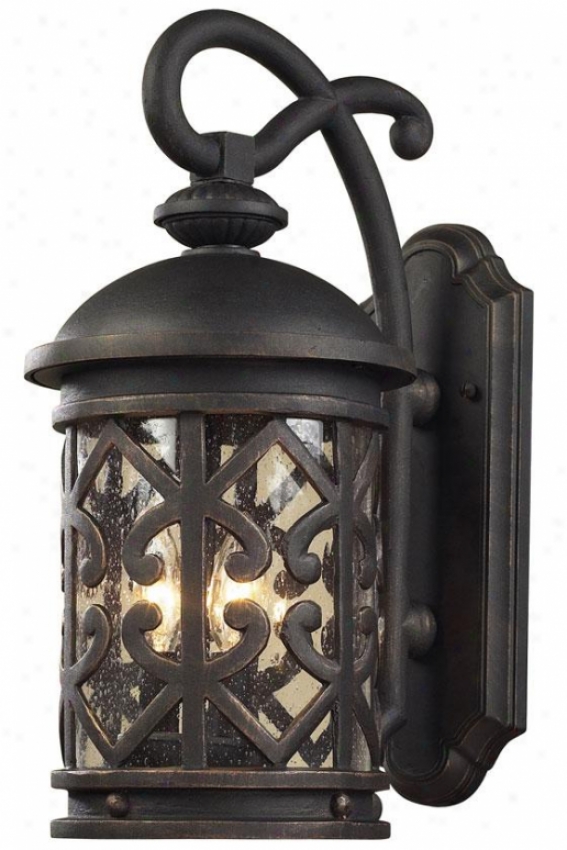 "marina 22""h Outdoor Sconce - 3-light, Weathrd Chrcoal"