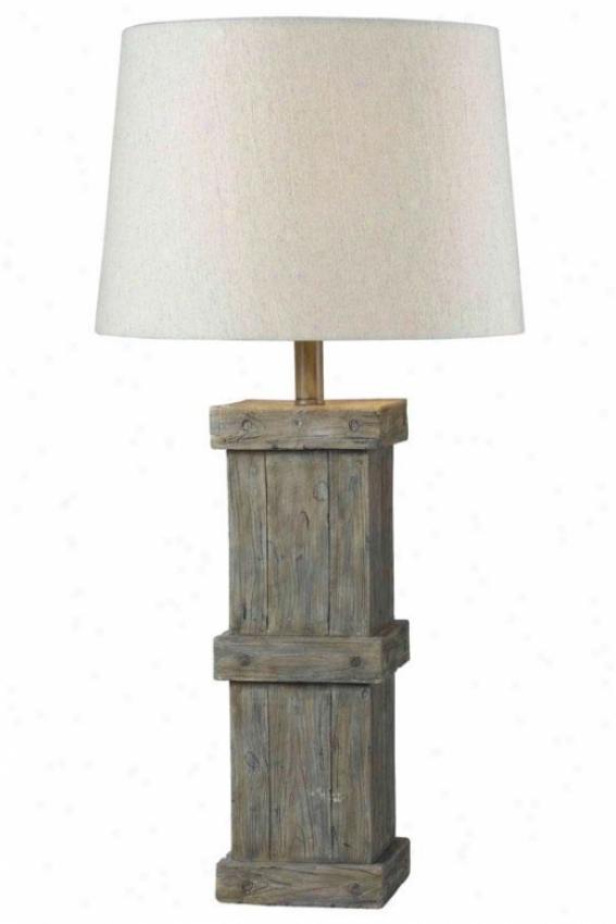 "martin Table Lamp - 31""h, Wood Grain"