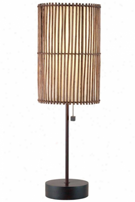 Maui Table Lamp - 28.5hx9wx9d, Bronze