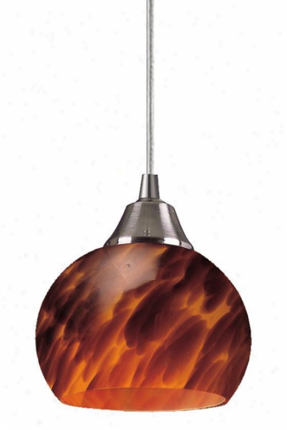 "mela 1-light Hanging appendage - 6""x6"", Coffee Brown"