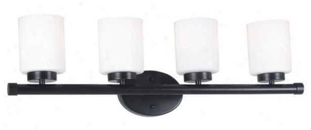 Mezzanine 4-lighy Vanity Light - Four-light, Small change Bdonze