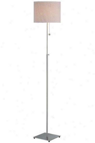 "mikka Ii Floor Lamp - 56.5""hx12""w, Rattan"