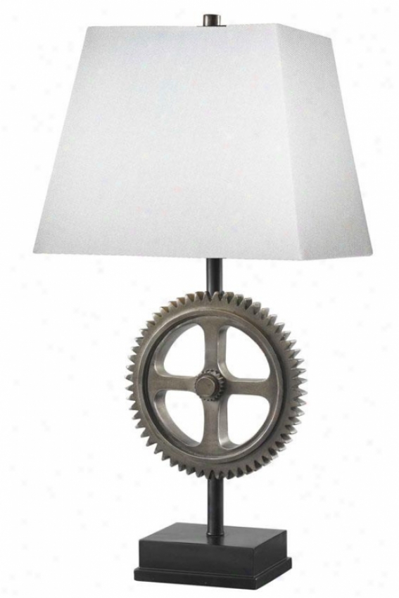 "movement Table Lamp - 30""h X 14""w, Weathered Steel"