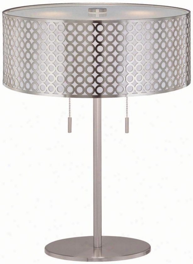 "netto Table Lamp - 16""x22.25"", Silver"