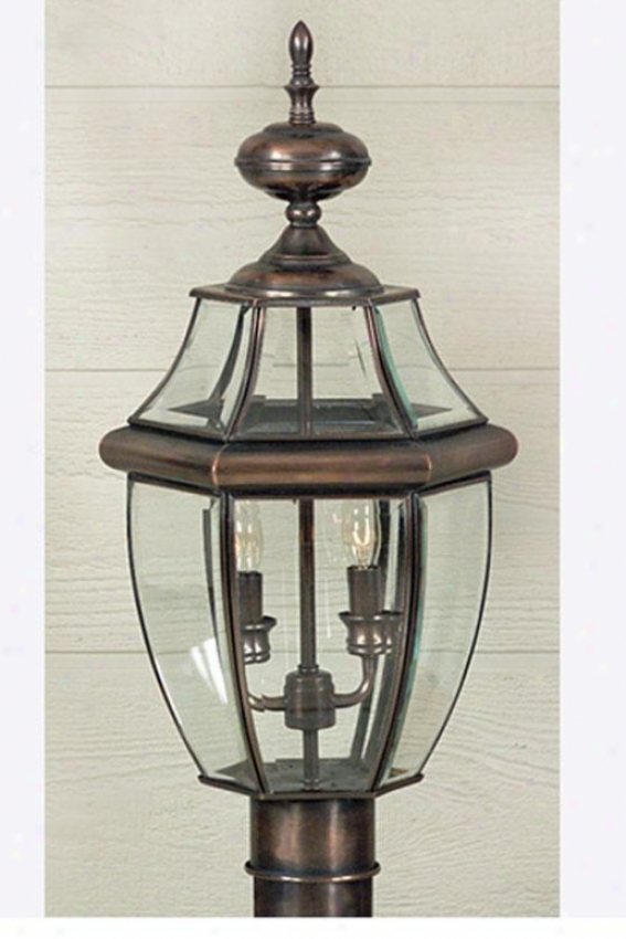 Newbury 2-light Outdoor Post Lantern - 2-light, Copper Copper