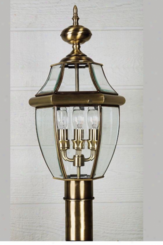 Newbury 4-light Outdoor Post Lantern - 4-light, Copper Btass