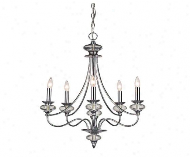 Nottinghill 5-light Chandelier - 5 Light, Silver Chrome