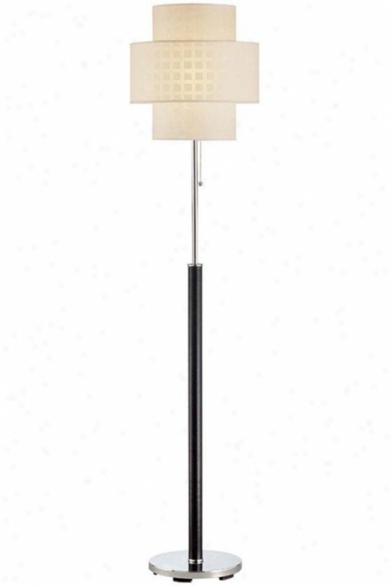 "olina Floor Lamp - 61""hx14.5""d, Black"