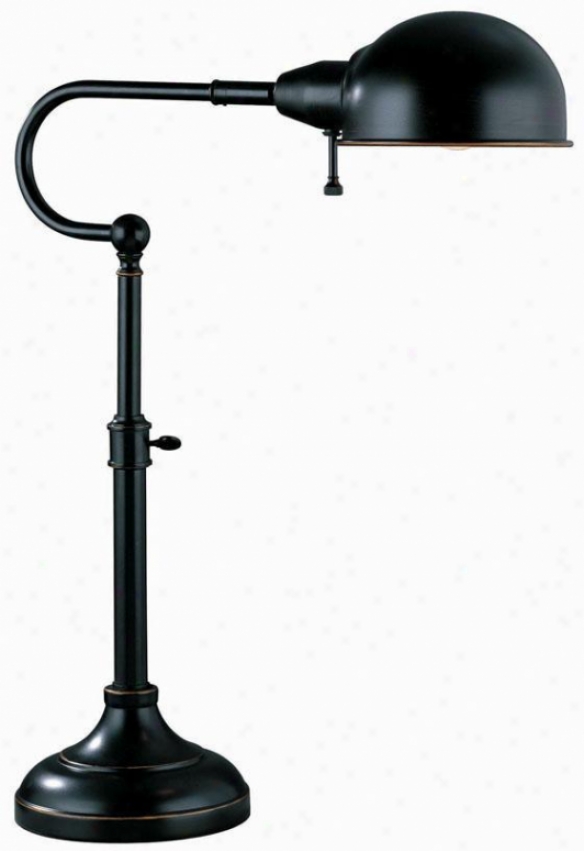 "o'pa Desk Lamp - 22.5""hx16""w, Bronze"