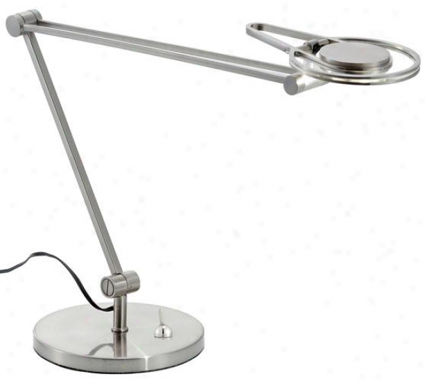 Orion Desk Lamp - 26hx6wx17d, Silver